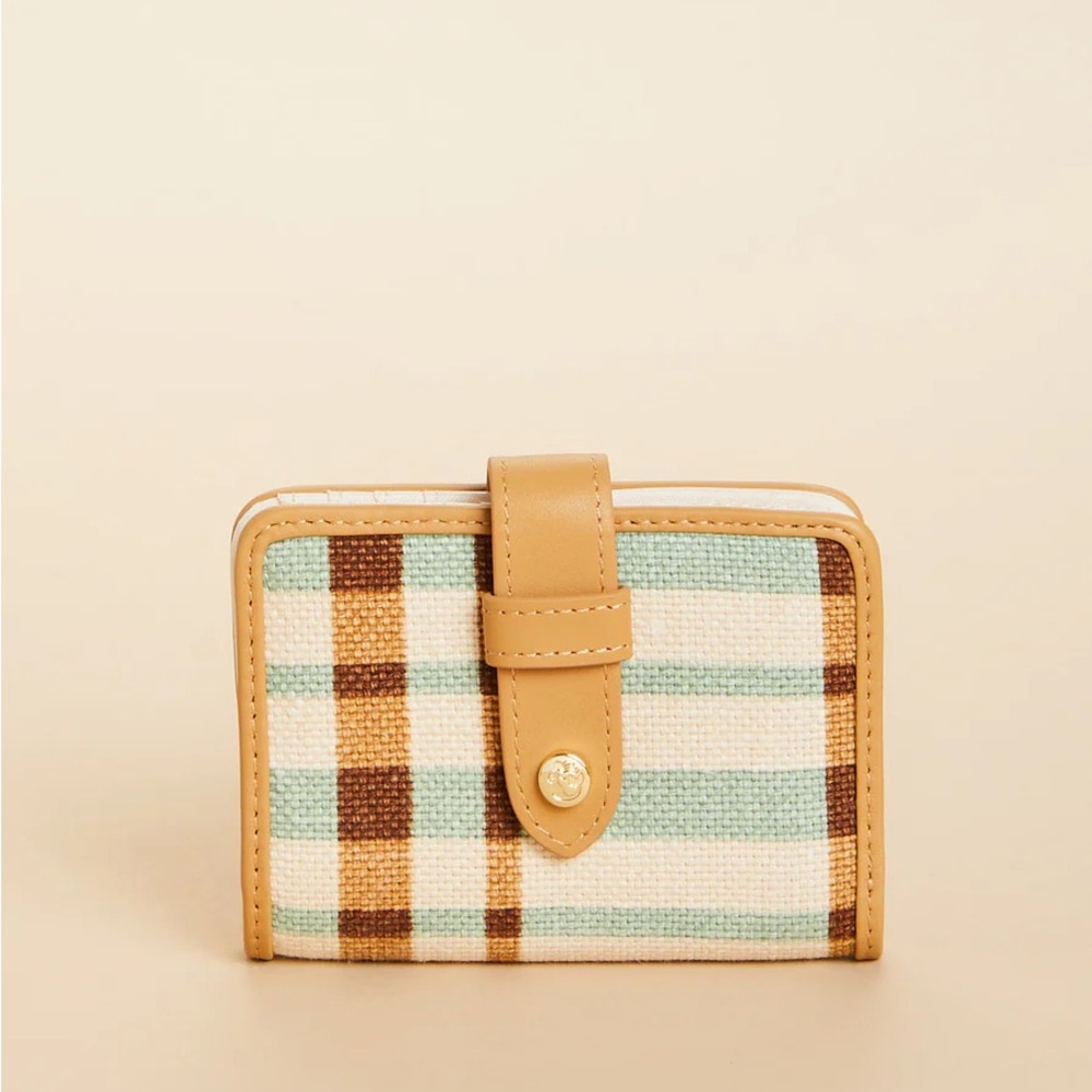 Spartina 449 League Mini Wallet Kalalanta Plaid Cream